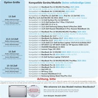 HYZUO Vízálló Laptop Tok 13/15/16 Colos Notebookhoz - Halványkék Védőtáska Kiegészítő Hordozótáskával 6