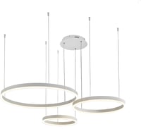 YYUTLUO Modern LED Csillár, 3 Fehér-Arany Gyűrű (40+60+80cm), 90W, Távirányítható Fényerőszabályzós Függőlámpa, Nappali Mennyezeti Világítás 9