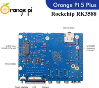 GeeekPi Orange Pi 5 Plus 16GB - RK3588 8-Magos Egykártyás Számítógép eMMC Foglalattal, Fém Házzal, Ventilátorral és Hivatalos 5V 4A Tápegysé 3