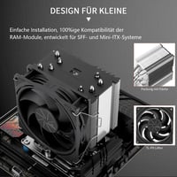 Thermalright ASSASSIN X 90 SE V2 CPU hűtő, 4 hőcső, AMD és Intel kompatibilis 4