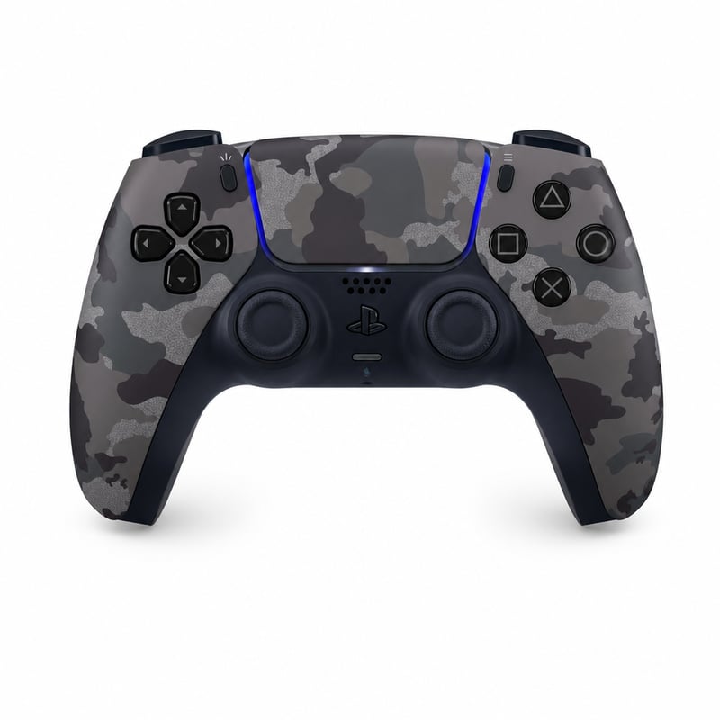 Bezdrôtový ovládač PlayStation DualSense pre PS5, sivé maskáčové prevedenie — Nabíjací kábel nie je súčasťou balenia (stav: pozri 2. obrázok)
