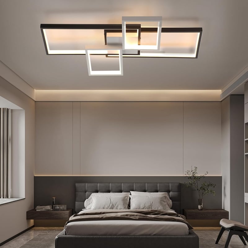 OTREN LED Mennyezeti Lámpa 65 cm, Fényerőszabályozható, Memória Funkcióval és Távirányítóval - Nappali, Étkező, Konyha, Iroda Világítás 52W