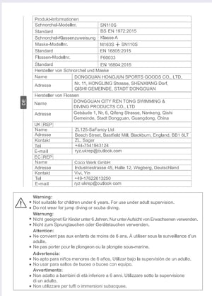 KUYOU Snorkel szett felnőtt búvármaszk teljes száraz rendszer szivárgásmentes, L/XL EU (41-47)