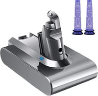 Dyson V6 6000mAh pótakkumulátor + 2 szűrő - Kompatibilis DC58-74, SV03-09 modellekhez 1