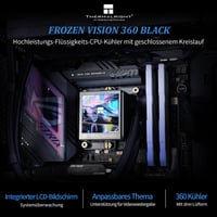 Thermalright Frozen Vision 360 Fekete Vízhűtéses CPU Hűtő LCD Kijelzővel AMD/Intel 2