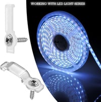 IIRC 200 darabos LED szalagrögzítő készlet 10 mm-es szalagokhoz, csavarokkal 6