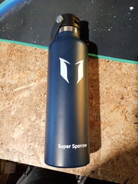 Nerezová termoska Super Sparrow 1 l, tmavomodrá, s uzáverom FlipFlow – neúplná – bez slamky (stav: pozri 2. obrázok) 2