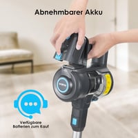 Oraimo 160W Vezeték Nélküli Porszívó Kivehető Akkumulátorral, 35 Perces Üzemidő, 6 az 1-ben Kézi Porszívó, Önálló Állvány, Kemény Padlóra és 6