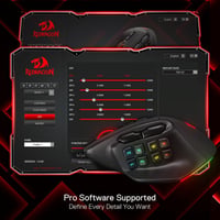 Redragon M811 Aatrox MMO gamer egér, 15 programozható gombbal, RGB háttérvilágítással 8