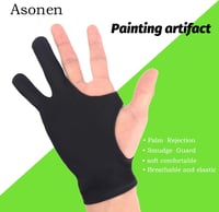 Asonen rajzkesztyű grafikus tablethez, 4 db, vékony, univerzális 9