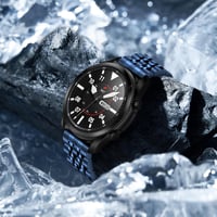  20mm Rozsdamentes Acél Fémszíj Garmin Venu2, Samsung Galaxy Watch 6/5/4, Amazfit GTS, Huawei GT3 Okosórákhoz - Elegáns Csereszíj 4