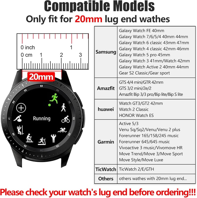  20mm Rozsdamentes Acél Fémszíj Garmin Venu2, Samsung Galaxy Watch 6/5/4, Amazfit GTS, Huawei GT3 Okosórákhoz - Elegáns Csereszíj