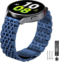  20mm Rozsdamentes Acél Fémszíj Garmin Venu2, Samsung Galaxy Watch 6/5/4, Amazfit GTS, Huawei GT3 Okosórákhoz - Elegáns Csereszíj 5