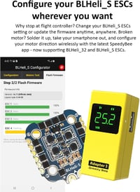 SpeedyBee Adapter 3 - Vezeték nélküli Bluetooth vezérlő iNav Betaflight-hoz, iOS/Android kompatibilis 4