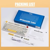 EPOMAKER TH80 PRO Mechanikus Gamer Billentyűzet - 75% RGB, Hot-Swap, 3 Csatlakozási Mód, PBT Keycaps, PC/Mac/PS4/PS5/Xbox Kompatibilis, Theo 8