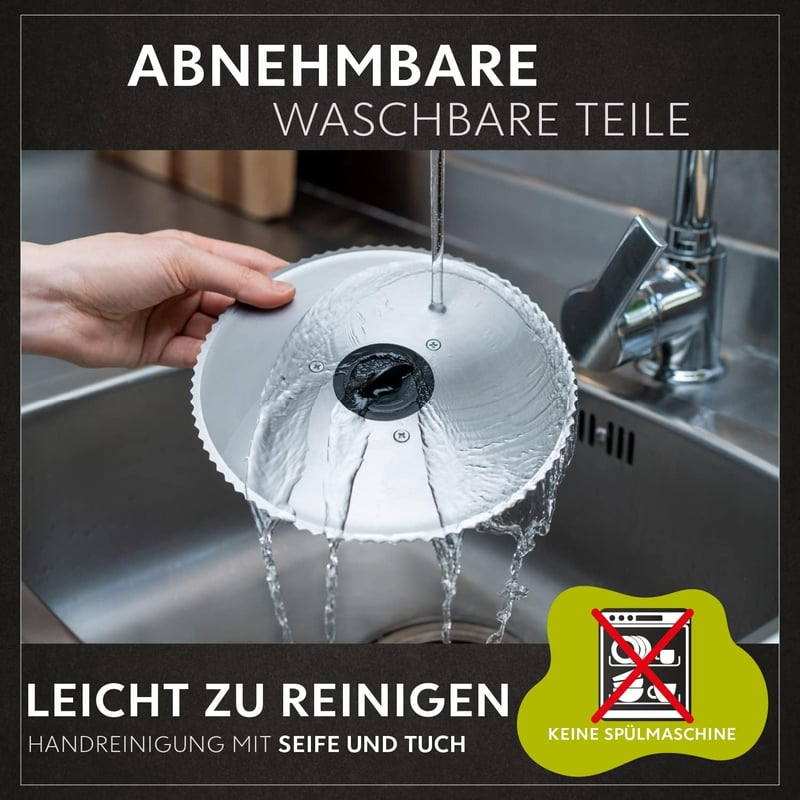 Twinzee Elektromos Szeletelőgép - Állítható Vastagságú (0-15mm) Rozsdamentes Acél Kenyér, Hús és Sajt Vágó 2 Cserélhető Pengével, 150W, Feke