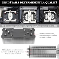 Thermalright Assassin King 120 SE CPU hűtő - 5 heatpipe, csendes ventilátor, AMD/Intel kompatibilis 3