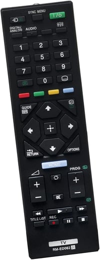 ALLIMITY RM-ED062 Távirányító Sony Bravia TV-hez - Kompatibilis KD-43XE7077, KDL-40R353B és más modellekkel - 10m Hatótávolság - Ergonomikus 1
