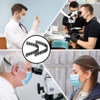 KATELUO Fekete Állítható Szilikon Fülakasztó Szett Fejhallgatókhoz, 10 db 7
