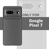Google Pixel 7 Rácsmintás Vékony Fekete Védőtok - Ütésálló TPU 2
