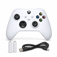 Xbox bežični kontroler Robot White, 2025. — neispravan, djelomično radi: lijeva analogna palica zapinje gore-dolje (stanje: vidi 2. sliku) 1