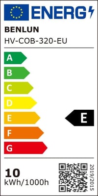 BENLUN AC 220V COB LED szalag 20m meleg fehér 2700K IP65 vízálló kültéri 10