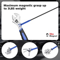 Housolution 72 cm Mágneses Fogó LED Világítással - Hajlítható Szerszám Csavarok, Szögek, Kulcsok Felszedéséhez Nehezen Elérhető Helyekről -  4
