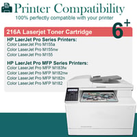 inkalfa 216A Čierny toner s čipom, W2410A, kompatibilná tonerová kazeta pre tlačiarne HP Color LaserJet Pro MFP M183fw, M182n, M183fdw, M182nw, M155 3