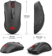 Redragon M652 vezeték nélküli optikai egér 6 gombbal, 5 DPI-fokozattal, PC és laptop kompatibilis 2