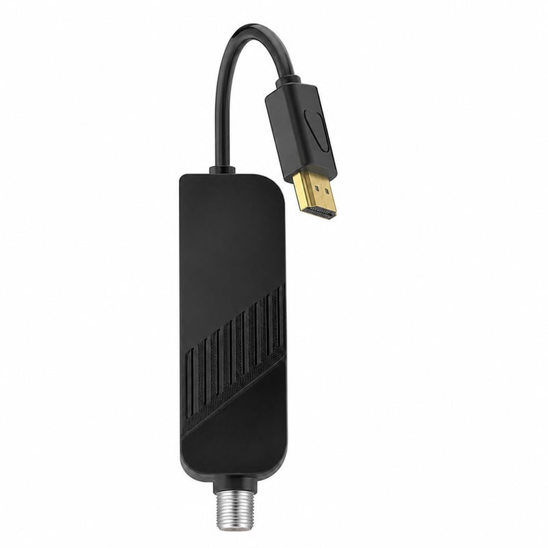 Satelitný prijímač LEYF DVB-S2 Full HD 1080P HDMI TV Stick — chybný, čiastočne funkčný: Nereaguje na diaľkové ovládanie (stav: pozri 2. obrázok)
