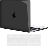 MacBook Pro 15" védőtok Touch Bar-ral - TECOOL ultravékony kemény tok + billentyűzetvédő, kristályfekete 1