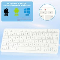 Qulose 11" Vezeték Nélküli Bluetooth Billentyűzet 2