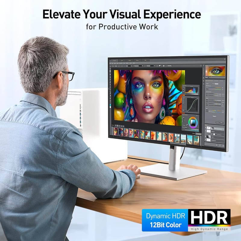 Cable Matters DisplayPort HDMI Adapter 8K 60Hz / 4K 120Hz - Egyirányú DP 1.4 HDMI Átalakító RTX 3080/3090 és RX 6800/6900 Kártyákhoz - Feket