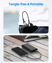 SUNGUY USB 3.0 - USB C Gyorstöltő Kábel 30cm, 5Gbps Adatátvitel, Univerzális 6