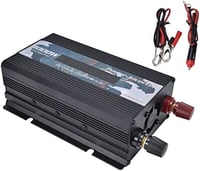 Reiner 3000W szinuszos inverter, 12V-220V, alumínium, kijelzővel - Fekete 1