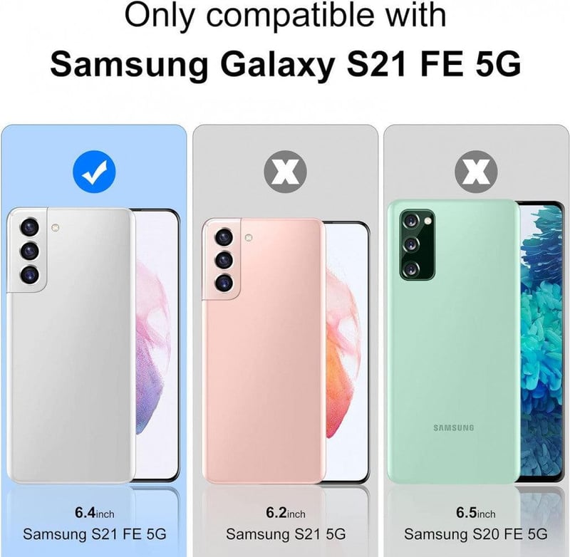 Samsung Galaxy S21 FE Ütésálló Átlátszó TPU Szilikon Védőtok