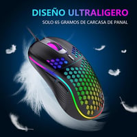 RedThunder K62 Mechanikus Gamer Billentyűzet és Egér Szett, 60% Kompakt RGB Háttérvilágítás, 7200 DPI Precíziós Egér, 62 Anti-Ghosting Gomb, 6