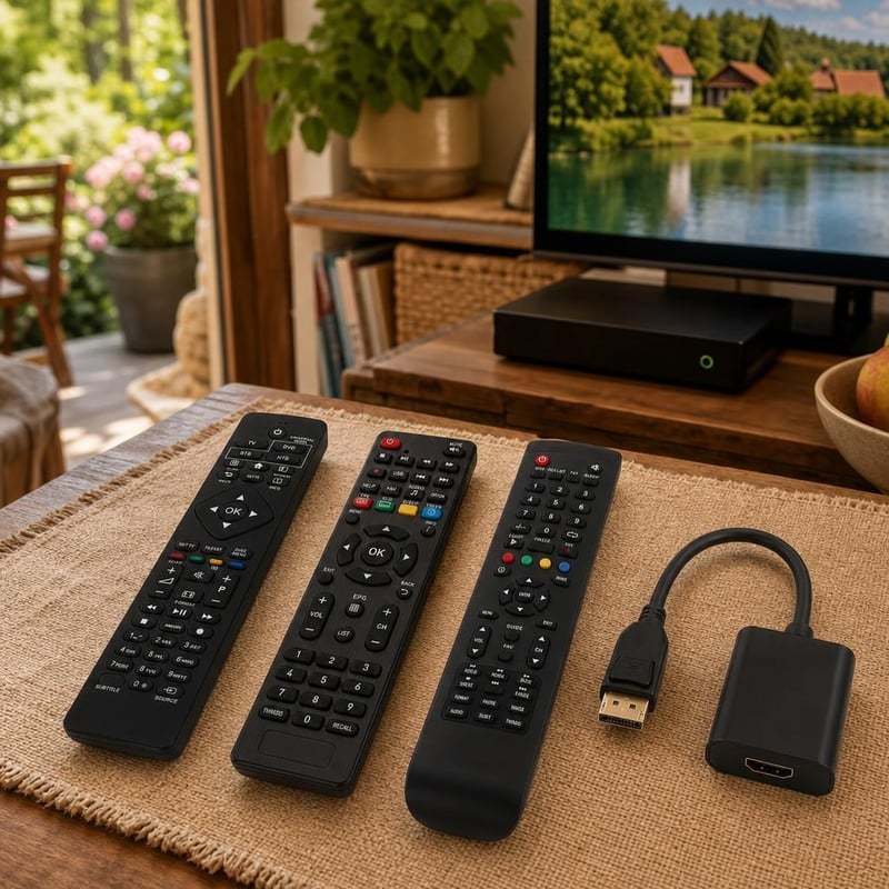 Set daljinskih upravljača: 3x zamjenski daljinski + DisplayPort-HDMI adapter