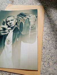 Poster Eminem 8 Mile Marshall Mathers Rap Hip Hop Decor de perete, format A4 - Îndoit pe marginea dreaptă (stare: vezi a 2-a fotografie) 3