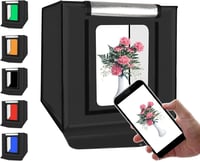 PULUZ Fotó Stúdió Fénydoboz 60x60x60 cm - Összecsukható Fotósátor 120 LED Világítással, 6 Háttérrel, Többszögű Fotózáshoz 1
