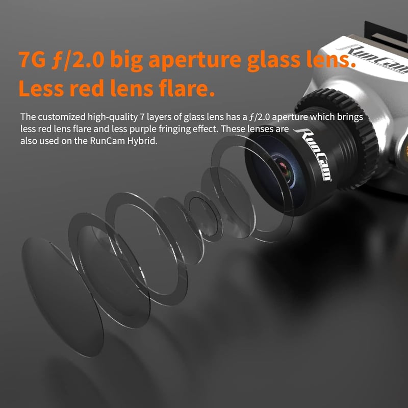 RunCam Phoenix2 Nano FPV kamera 1000TVL, 155° látószög, drónokhoz