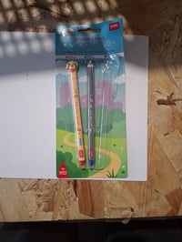 Sada mazateľných gélových pier LEGAMI Fur-ever Friends – 0,7 mm, viacfarebný atrament (červený, modrý, čierny), vzor so psíkmi, sada – 2 kusy 5