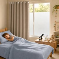 Chladivá detská izba: 1x záves + 2x USB ventilátor + 1x UV fólia + 1x mušelínové obliečky 1