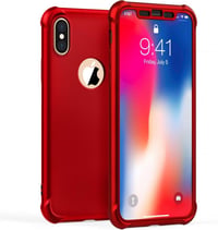 iPhone X/XS Bordó Szilikon Tok Szett 2db Üvegfóliával 2