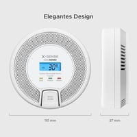 X-Sense digitális szén-monoxid érzékelő készlet, cserélhető elemmel - 2 db 9