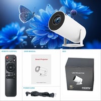 Thunrlge HY300 Mini Projektor 4K Kompatibilis - WiFi 6, BT5.2, Android 11, Netflix, 180° Forgatható, Automatikus Keystone Korrekció, HDMI/US - Standard" or "Vivid 10