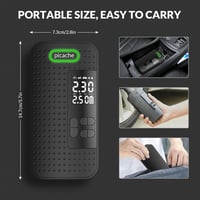 Hordozható digitális autó és kerékpár kompresszor - 150PSI, LED, 2000mAh 7