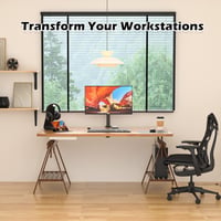 BONTEC Monitorkar Asztali Tartó 13-32" LCD/LED Képernyőkhöz, Ergonomikus Állítható Magasságú, Dönthető, Forgatható, 10kg Teherbírású, VESA 7 8