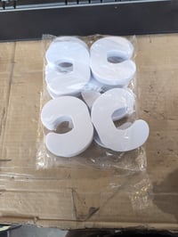 Romon Opritor de ușă pentru copii, 11 bucăți, Protecție din spumă albă pentru degete și colțuri, Set parțial 4