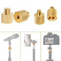 Arany Menetadapter Készlet Tripodhoz - 1/4" és 3/8" (6db) 3